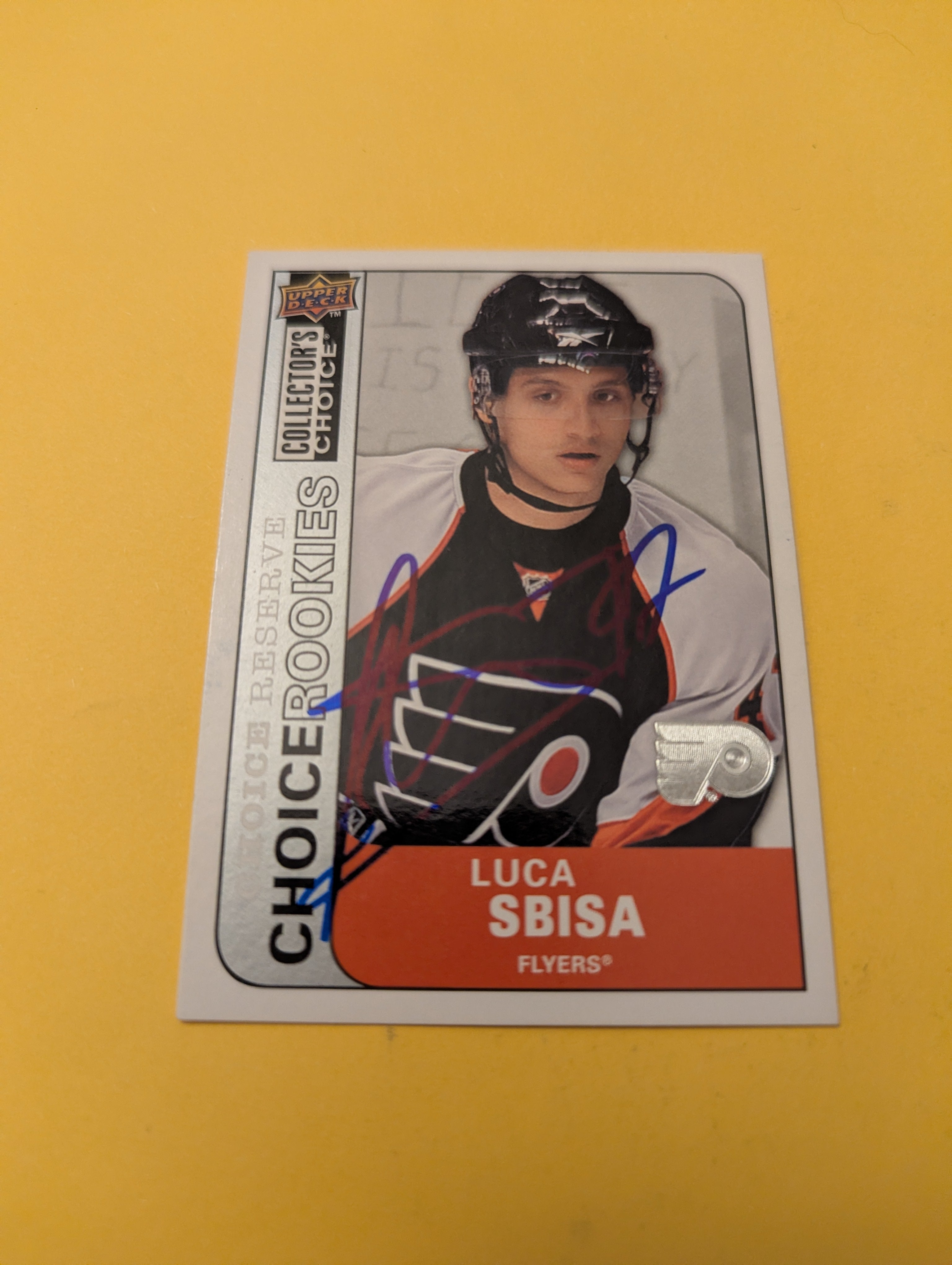 Luca Sbisa Signed Philadelphia Flyers Rookie Card
