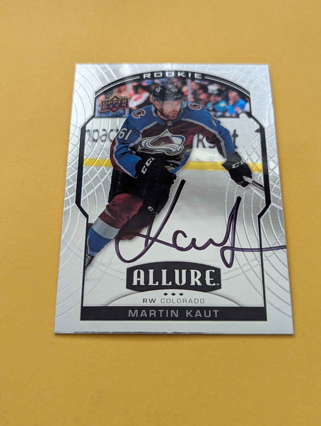 Martin Kaut Signed Colorado Avalanche Rookie Card