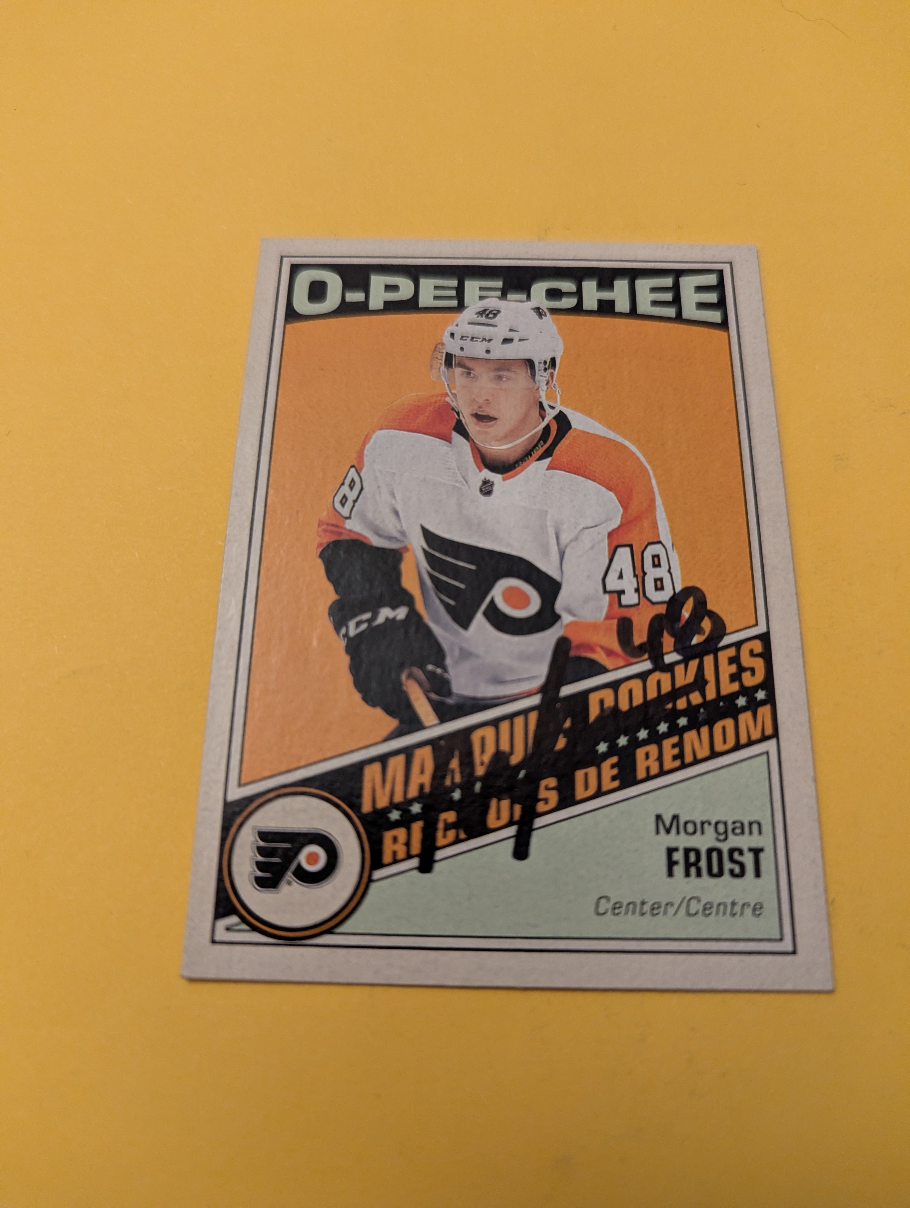 Morgan Frost Signed Philadelphia Flyers Rookie Card