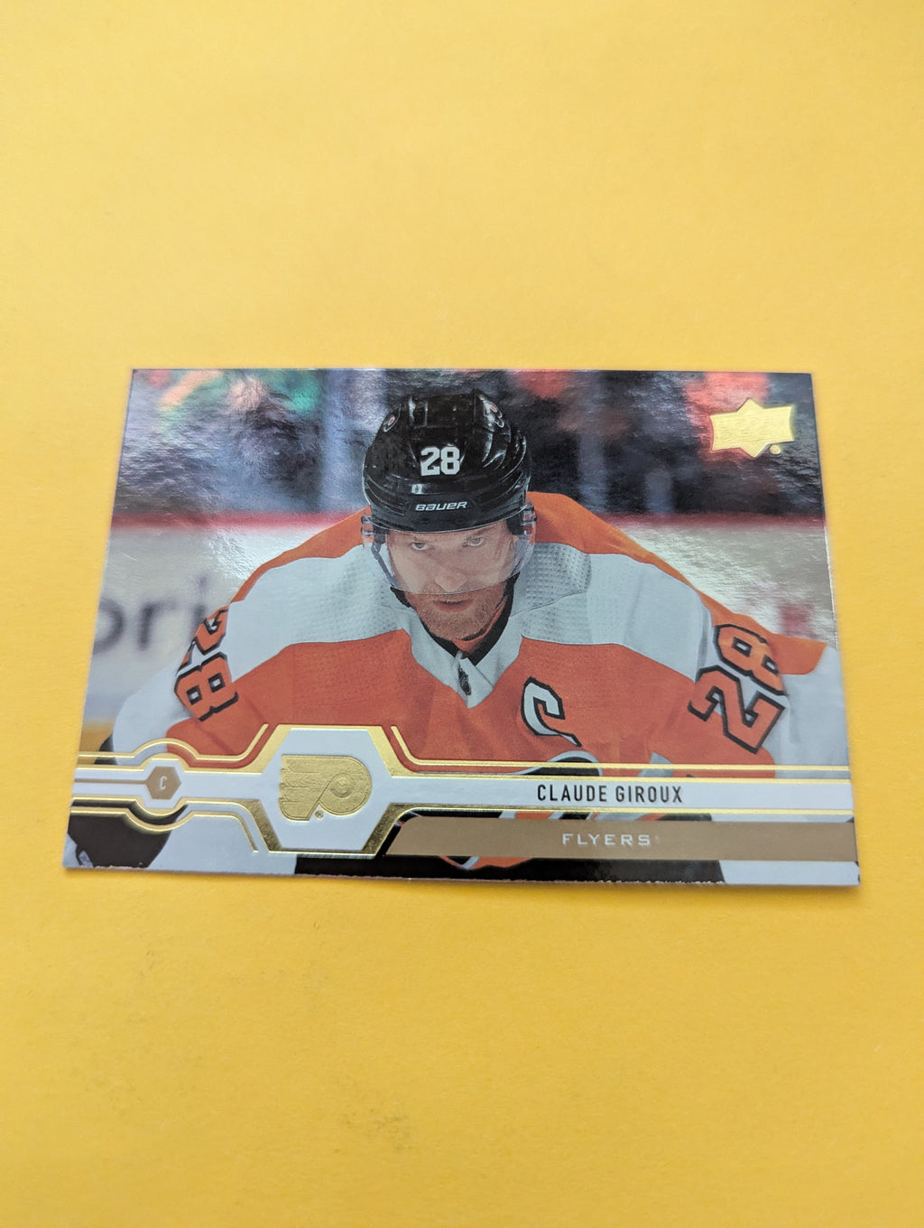 Claude Giroux 19-20 Upper Deck E-Pack Gold Foil Card