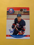 Hubie McDonough Signed New York Islanders Card D
