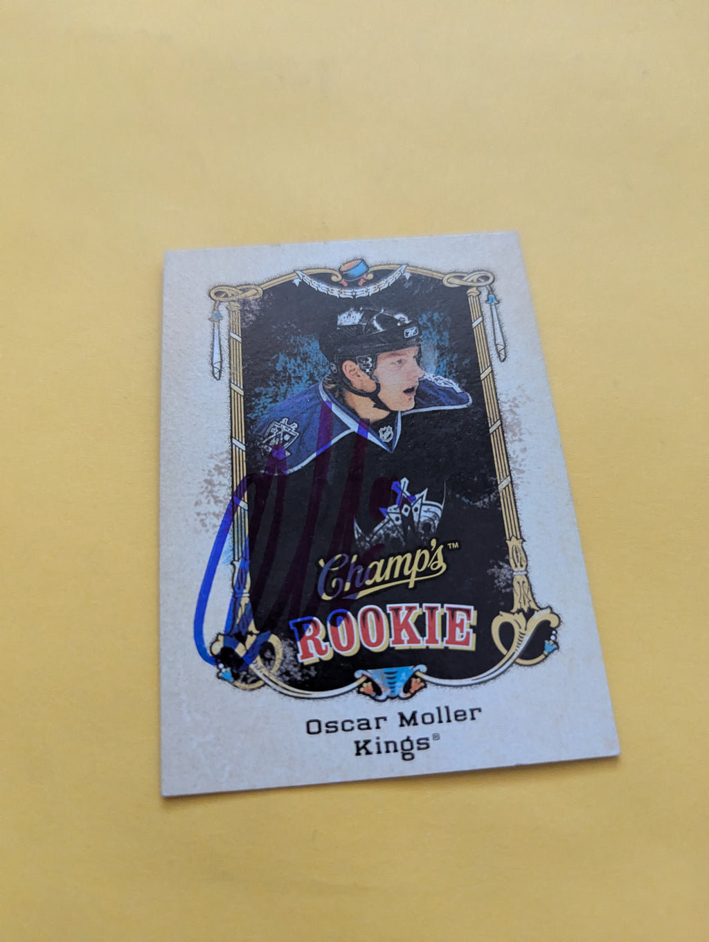 Oscar Moller Signed Los Angeles Kings Rookie Card B
