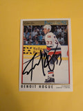 Benoit Hogue Signed New York Islanders Card C