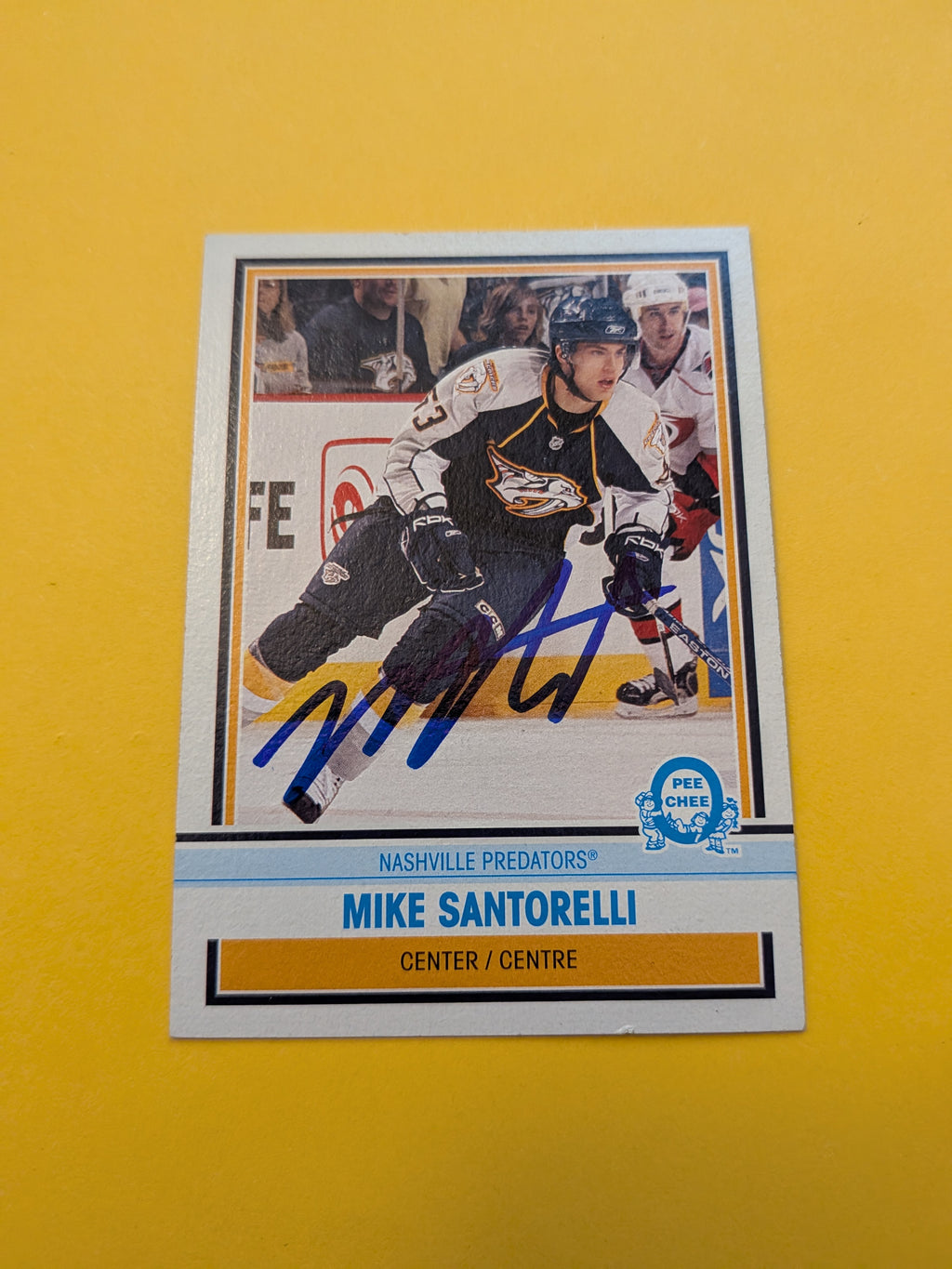 Mike Santorelli Signed Nashville Predators Rookie Card C