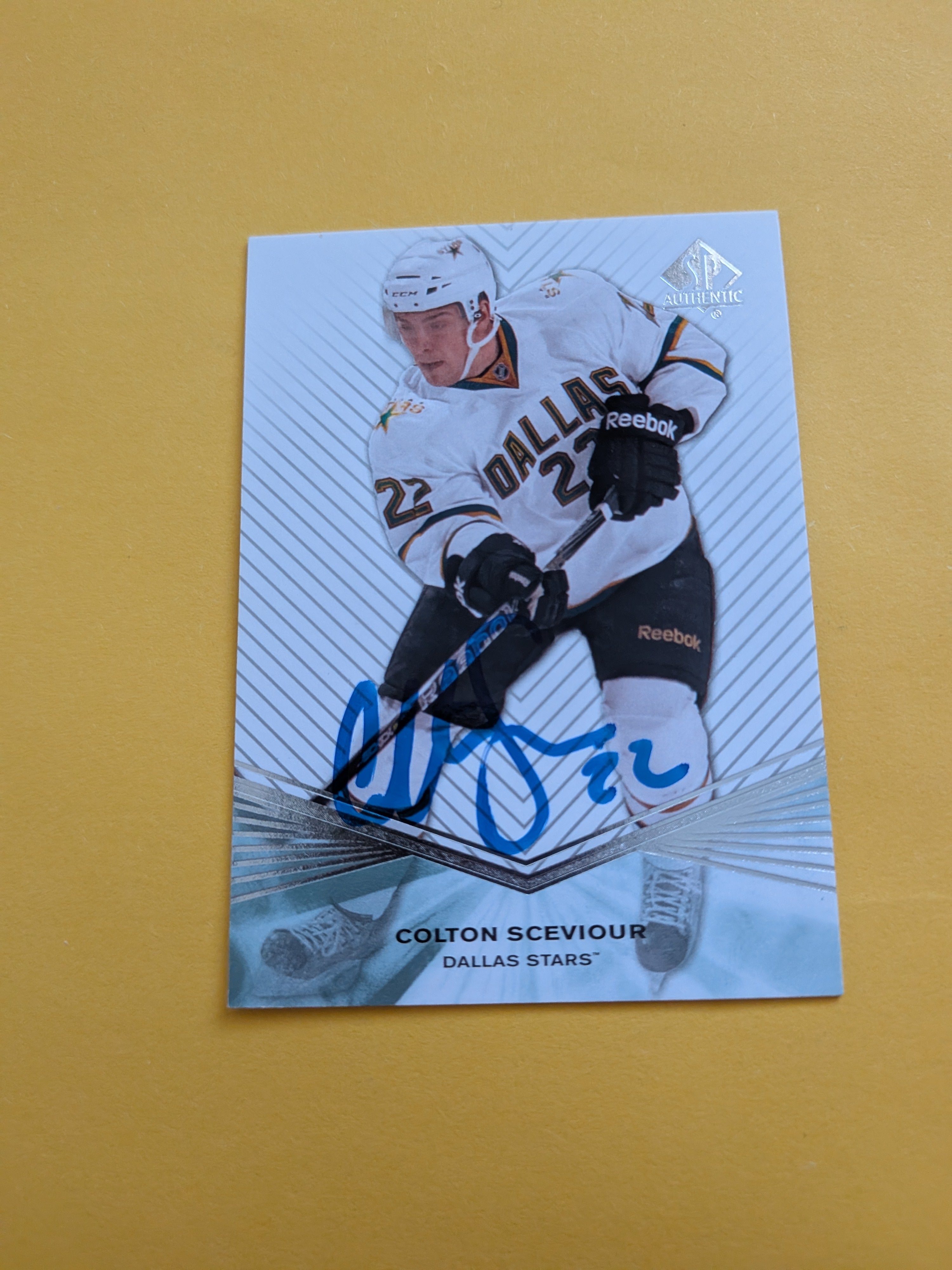 Colton Sceviour Signed Dallas Stars Rookie Card B