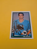 Rob Zettler Signed San Jose Sharks Card B