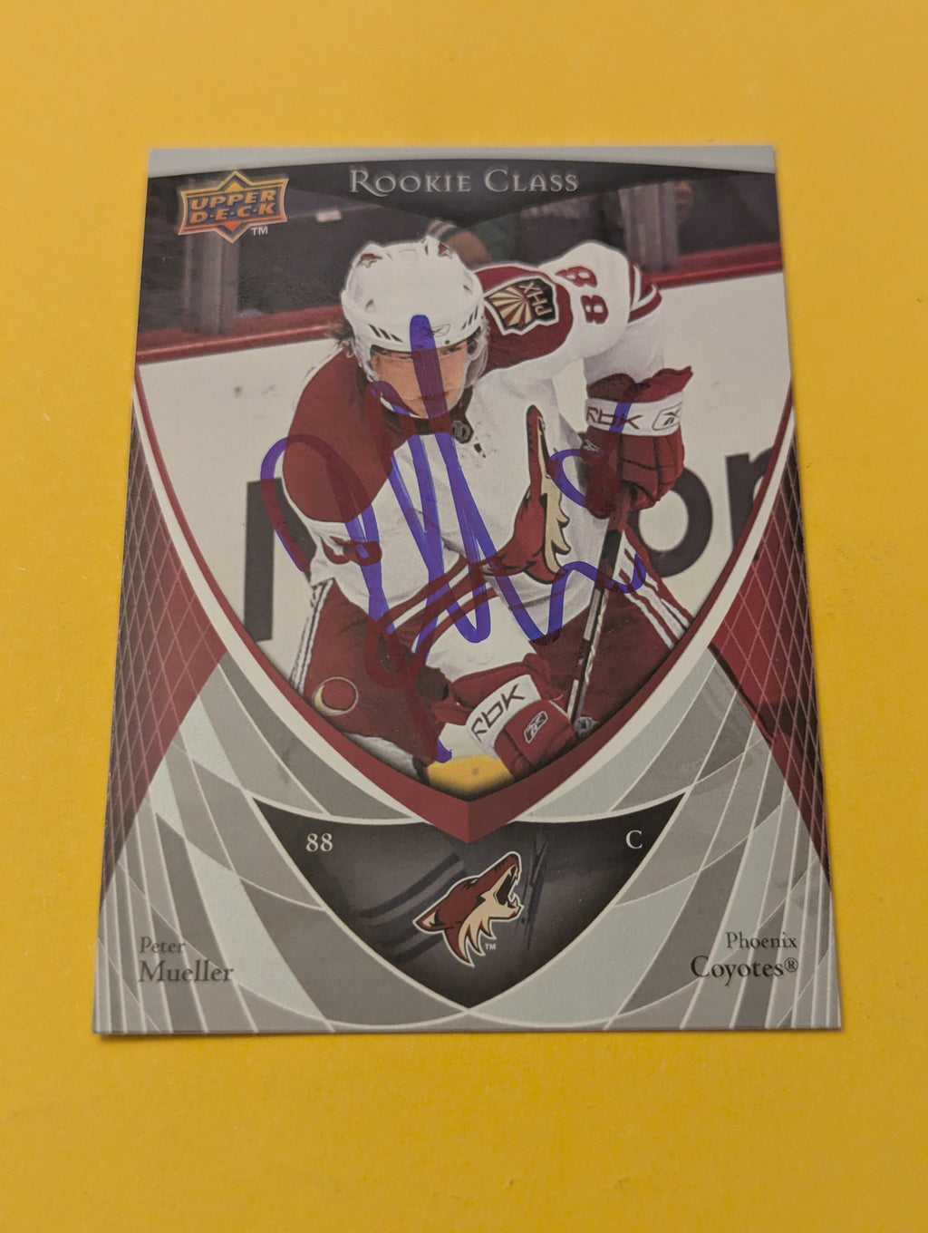 Peter Mueller Signed Arizona Coyotes Rookie Card