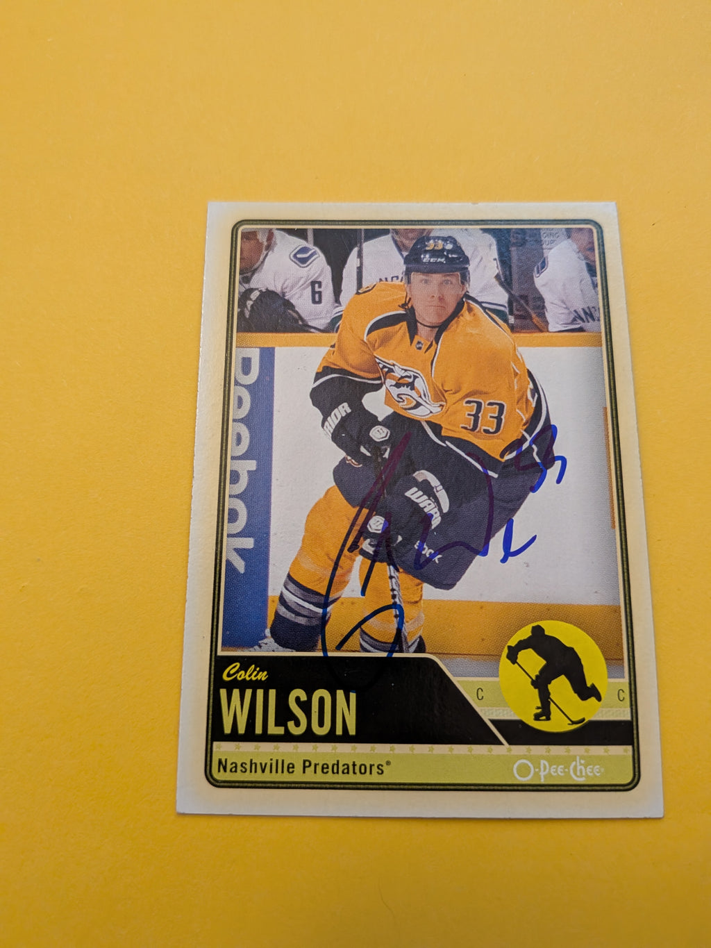 Colin Wilson Signed Nashville Predators Card D
