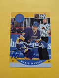 Mario Marois Signed St. Louis Blues Card A