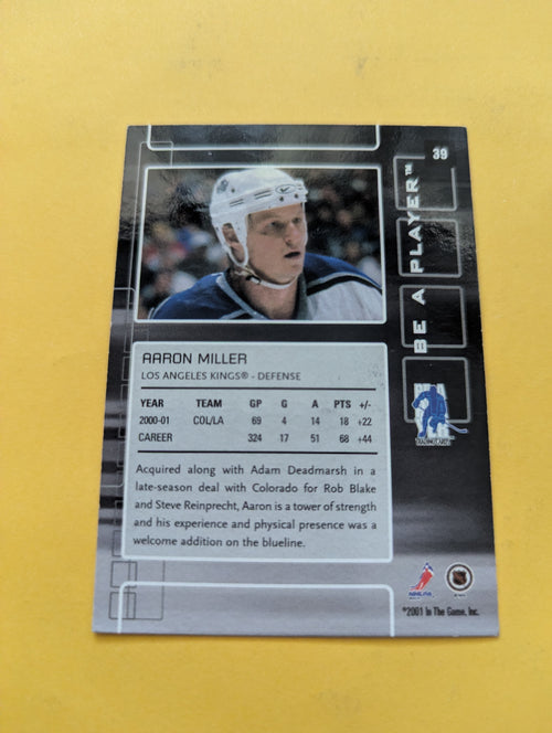 Aaron Miller Signed Los Angeles Kings Card D