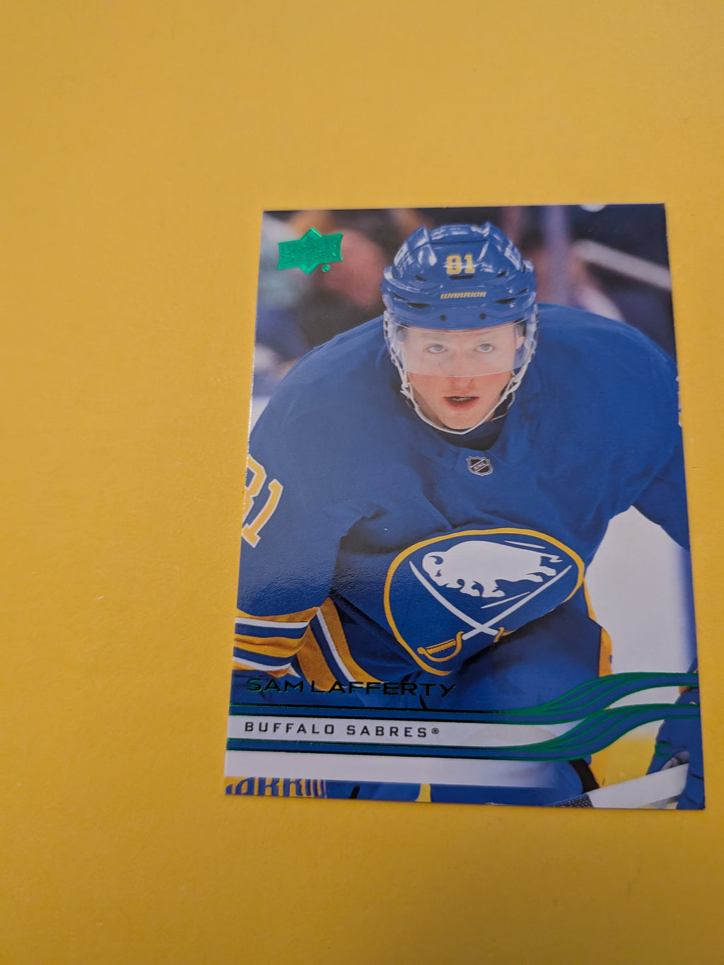 Sam Lafferty 25-26 Upper Deck Green Holiday Card