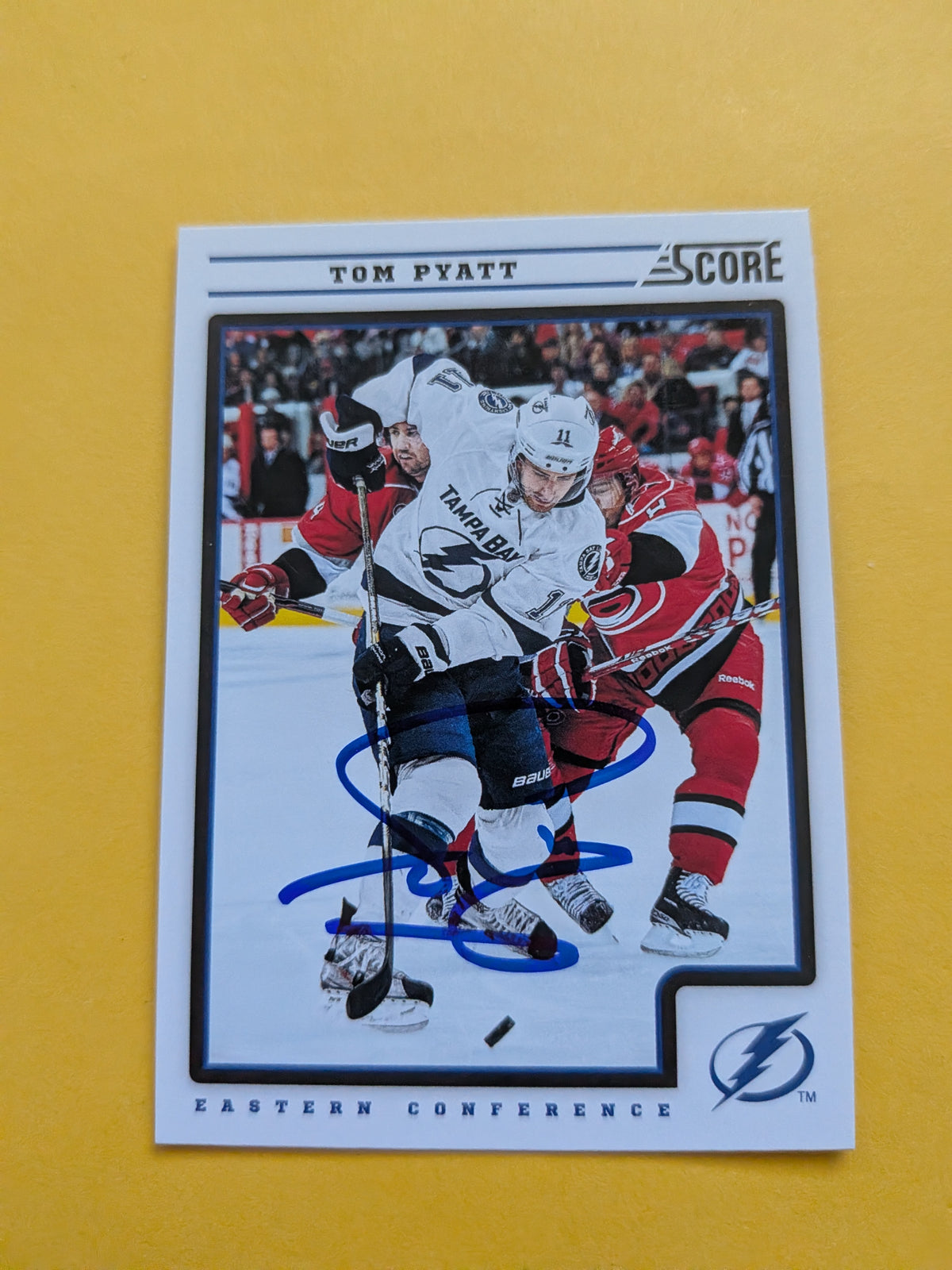 Tom Pyatt Signed Tampa Bay Lightning Card A