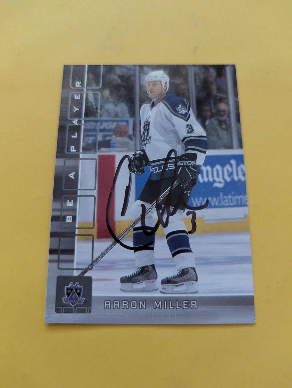 Aaron Miller Signed Los Angeles Kings Card D