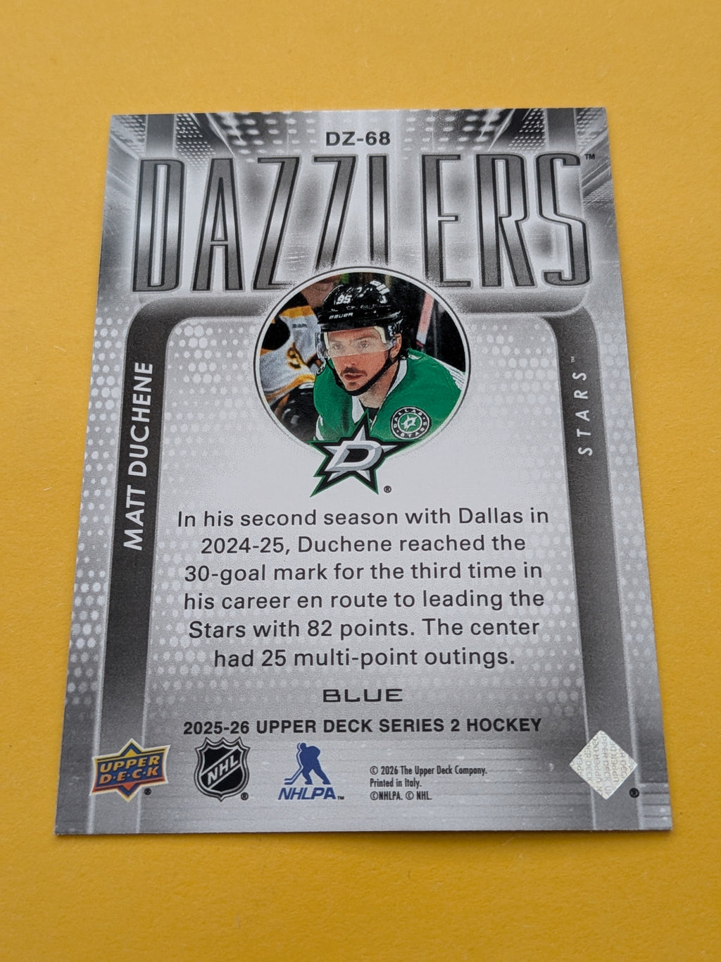 Matt Duchene 25-26 Upper Deck Dazzlers Blue Card