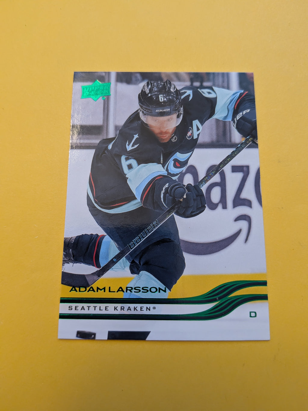 Adam Larsson 25-26 Upper Deck Green Holiday Card