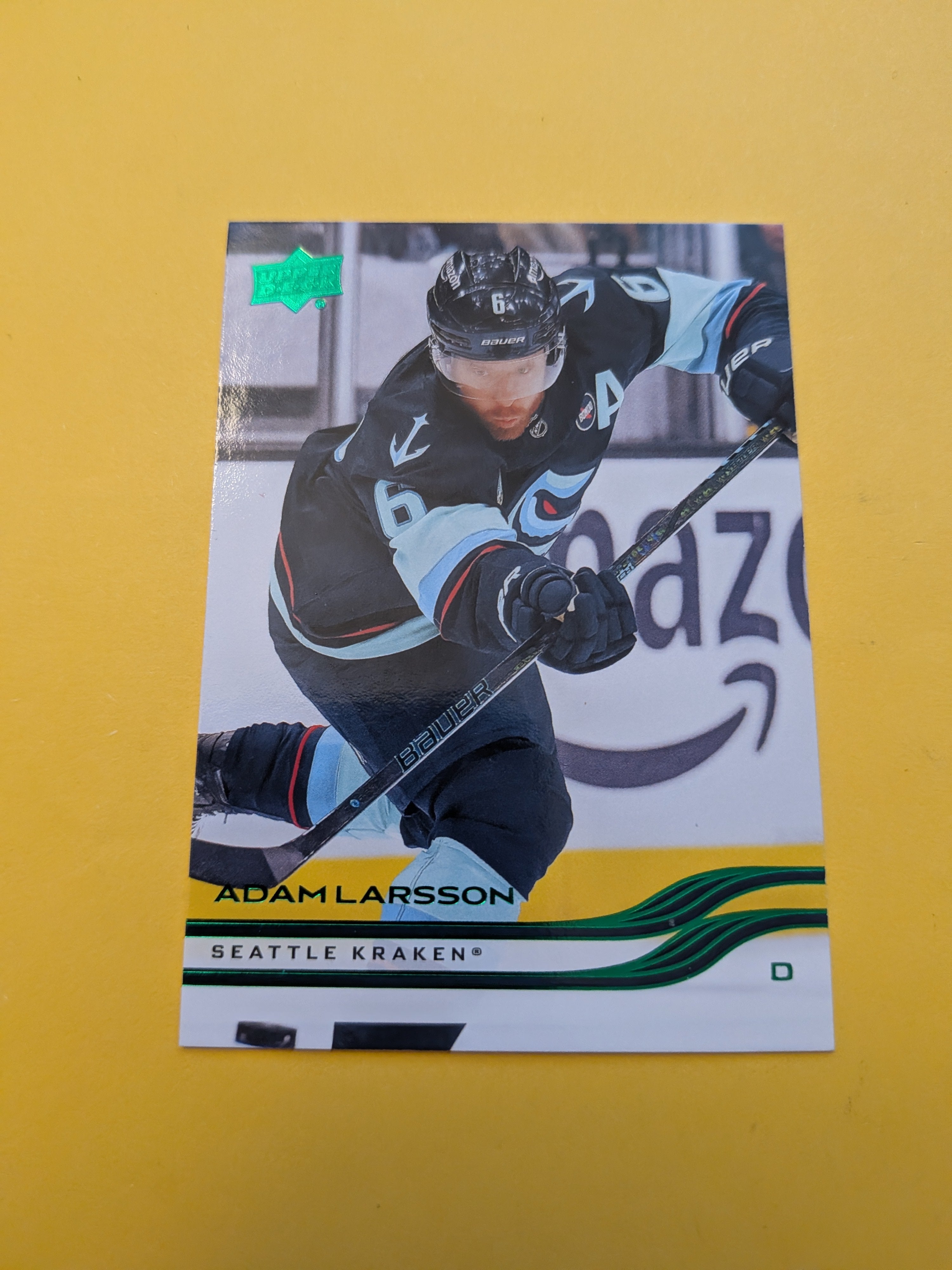 Adam Larsson 25-26 Upper Deck Green Holiday Card