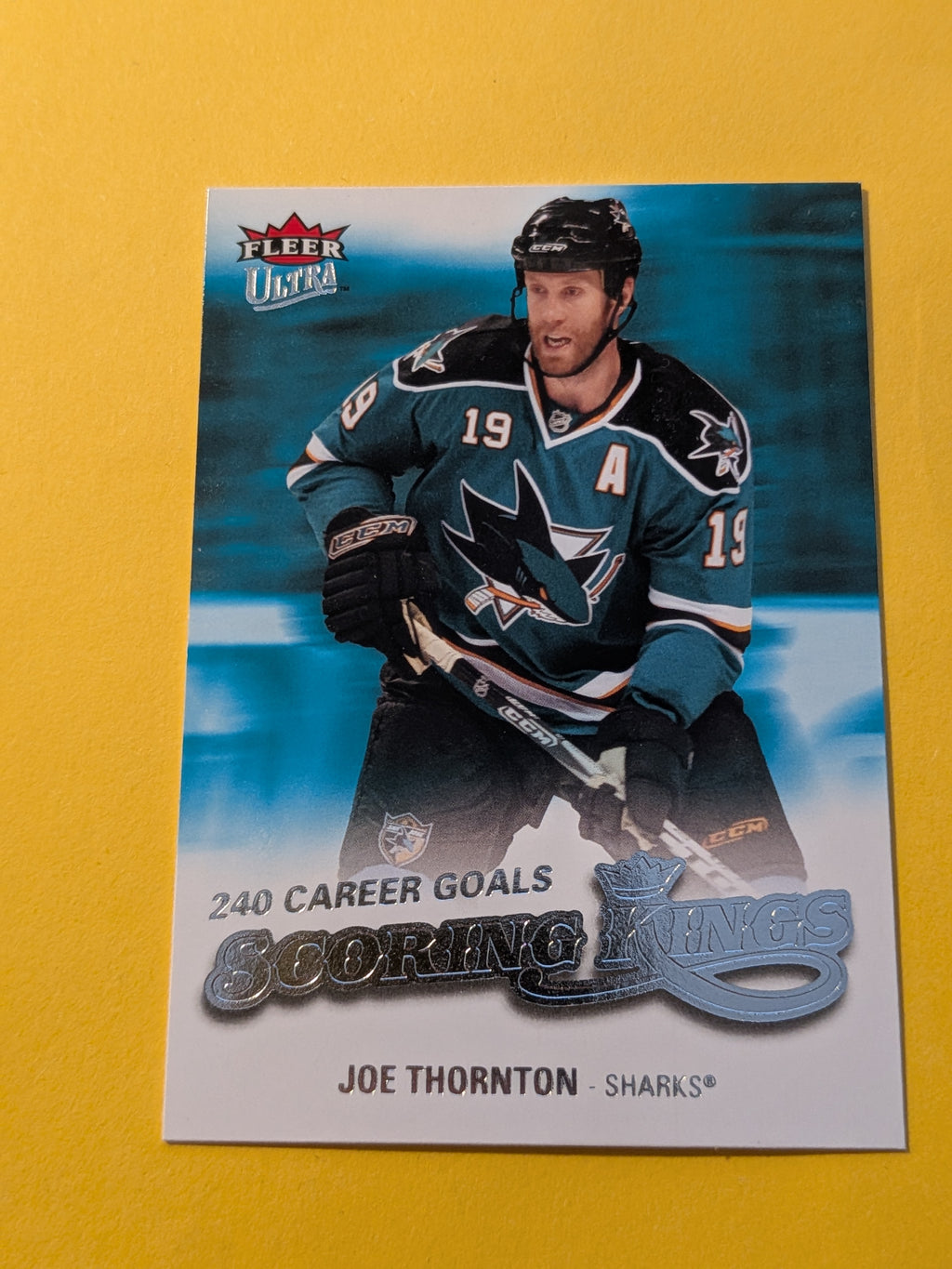 Joe Thornton 08-09 Fleer Ultra Scoring Kings Card