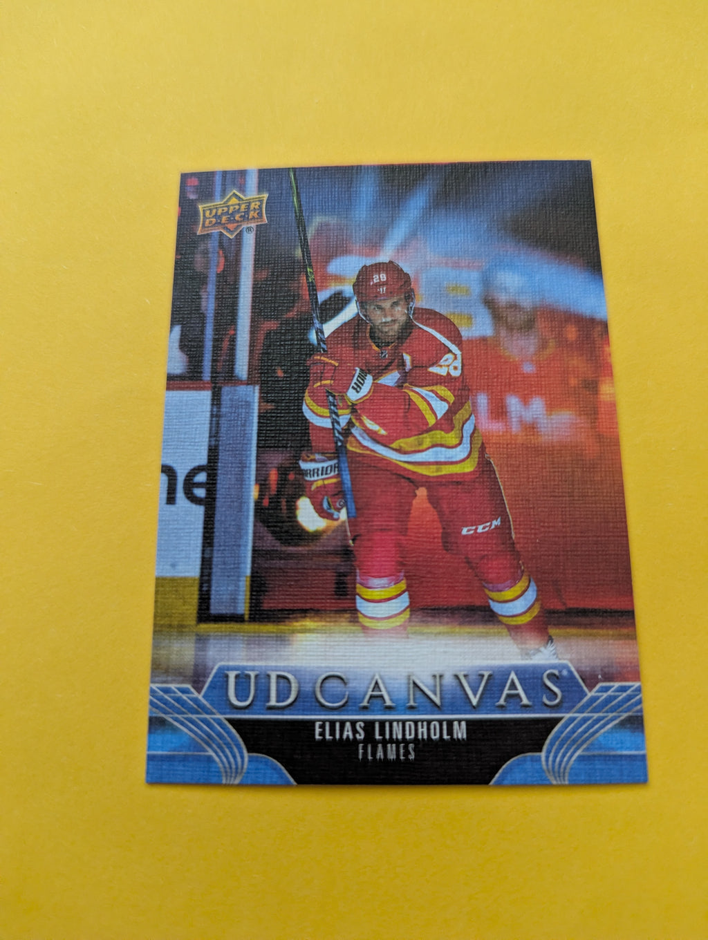 Elias Lindholm 23-24 Upper Deck UD Canvas Card