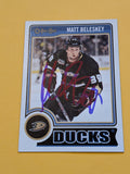 Matt Beleskey Signed Anaheim Ducks Card C