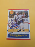 Darrin Shannon Signed Buffalo Sabres Rookie Card E