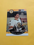 Dave Poulin Signed Boston Bruins Card B