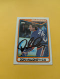Don Maloney Signed New York Islanders Card