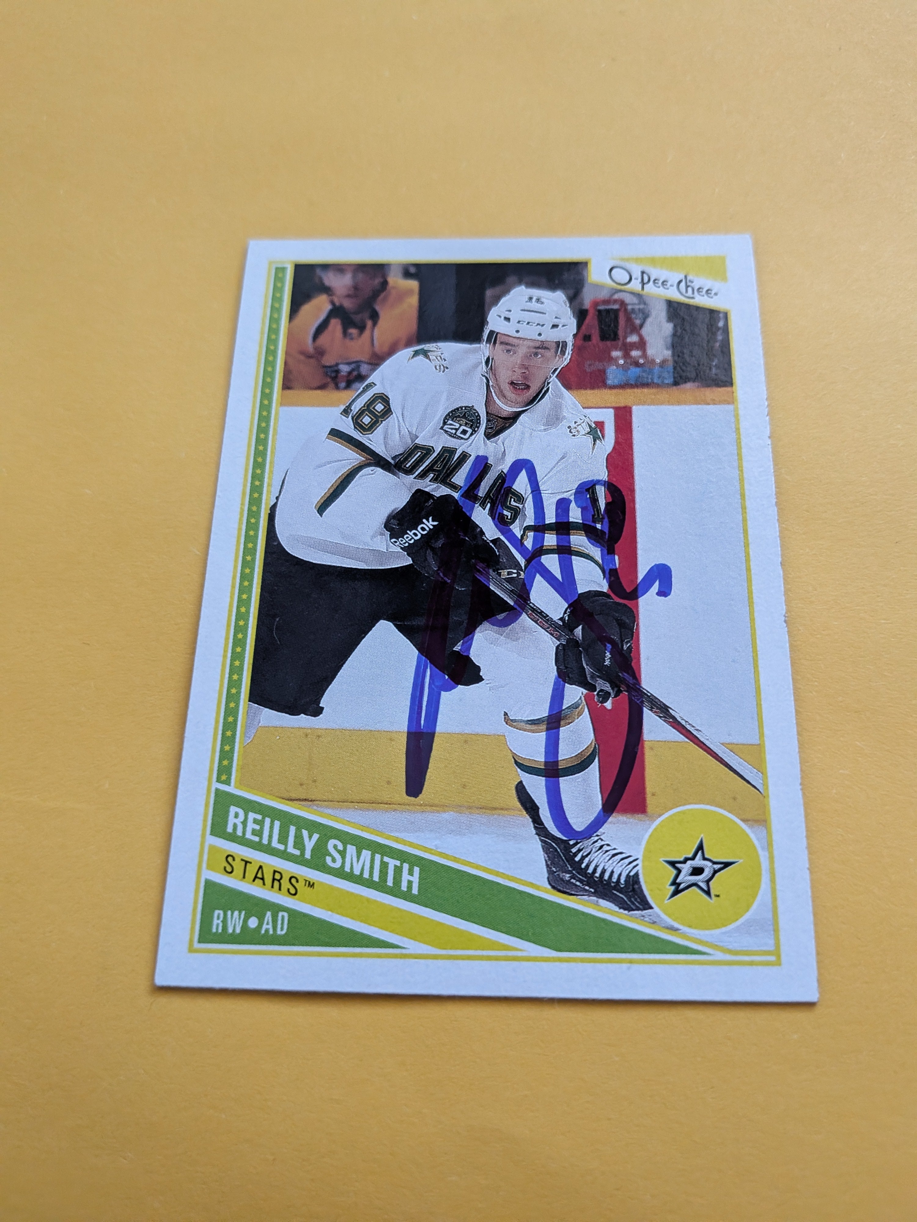 Reilly Smith Signed Dallas Stars Card B