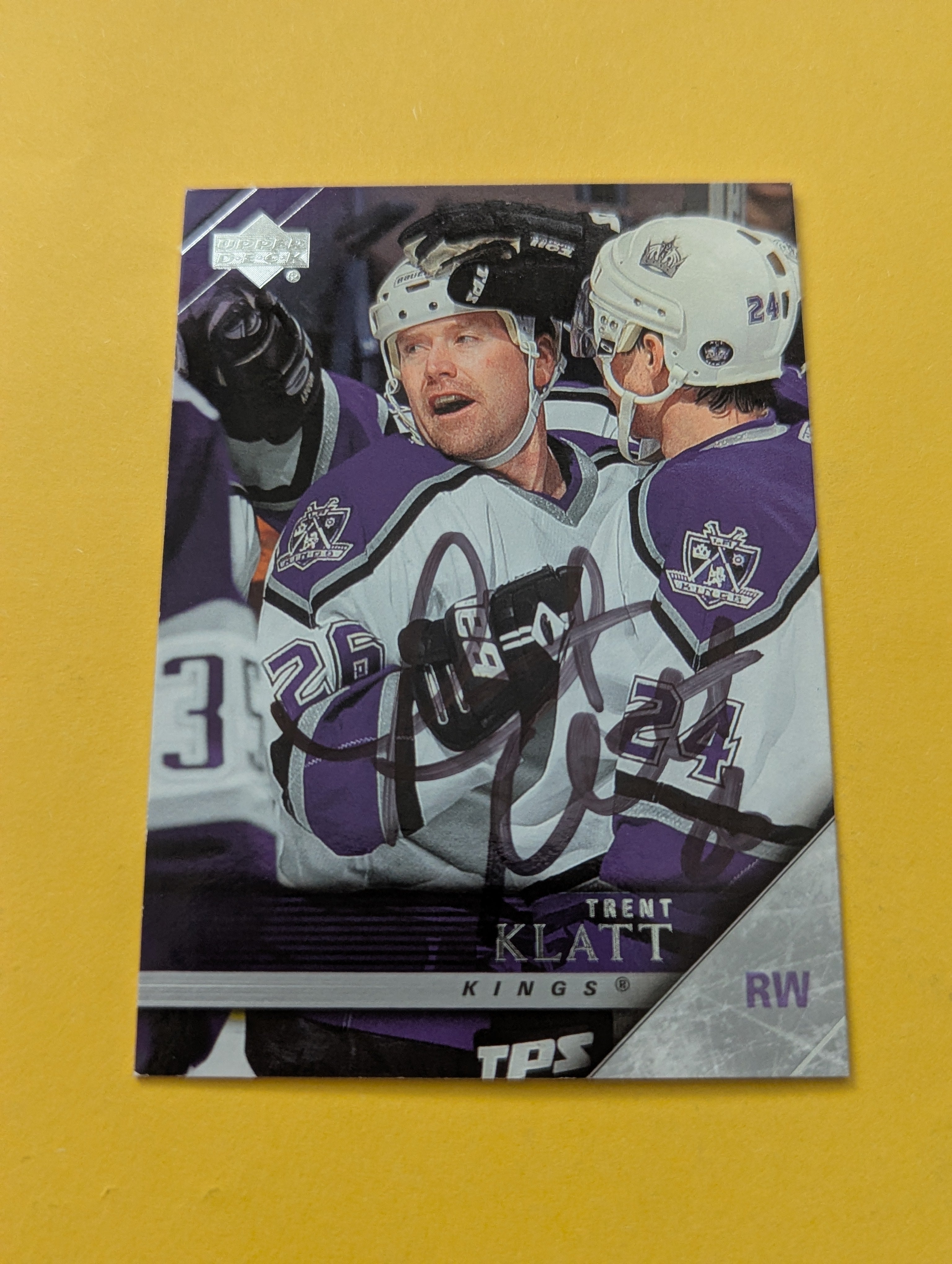 Trent Klatt Signed Los Angeles Kings Card