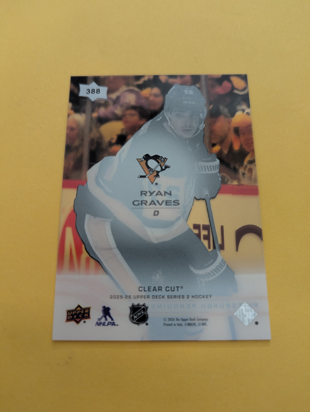 Ryan Graves 25-26 Upper Deck Clear Cut Card
