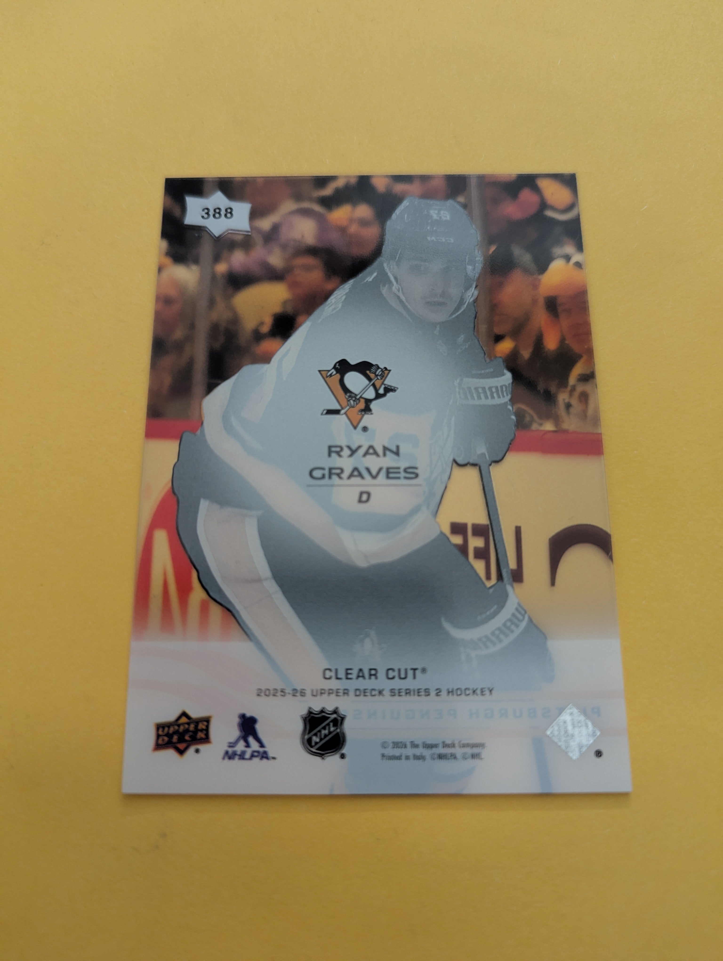 Ryan Graves 25-26 Upper Deck Clear Cut Card