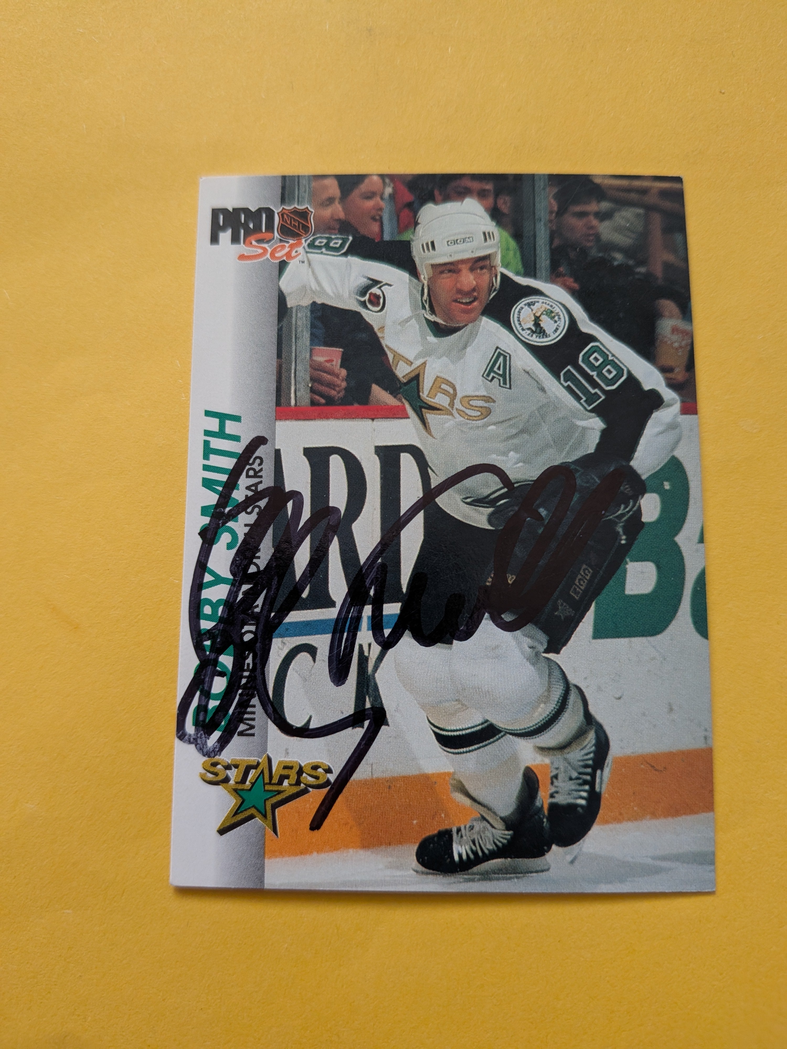 Bobby Smith Signed Minnesota North Stars Card D