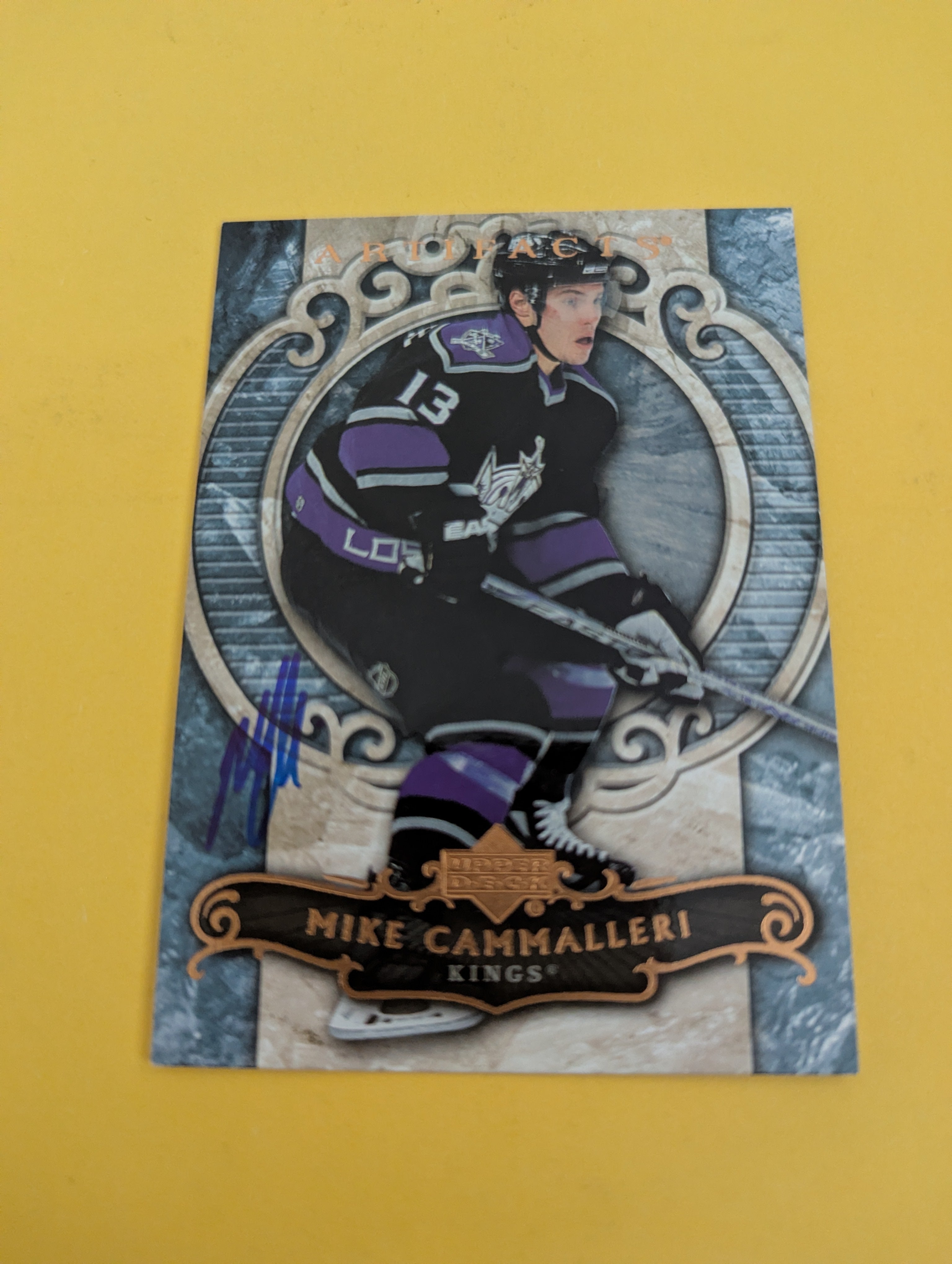 Mike Cammalleri Signed Los Angeles Kings Card C