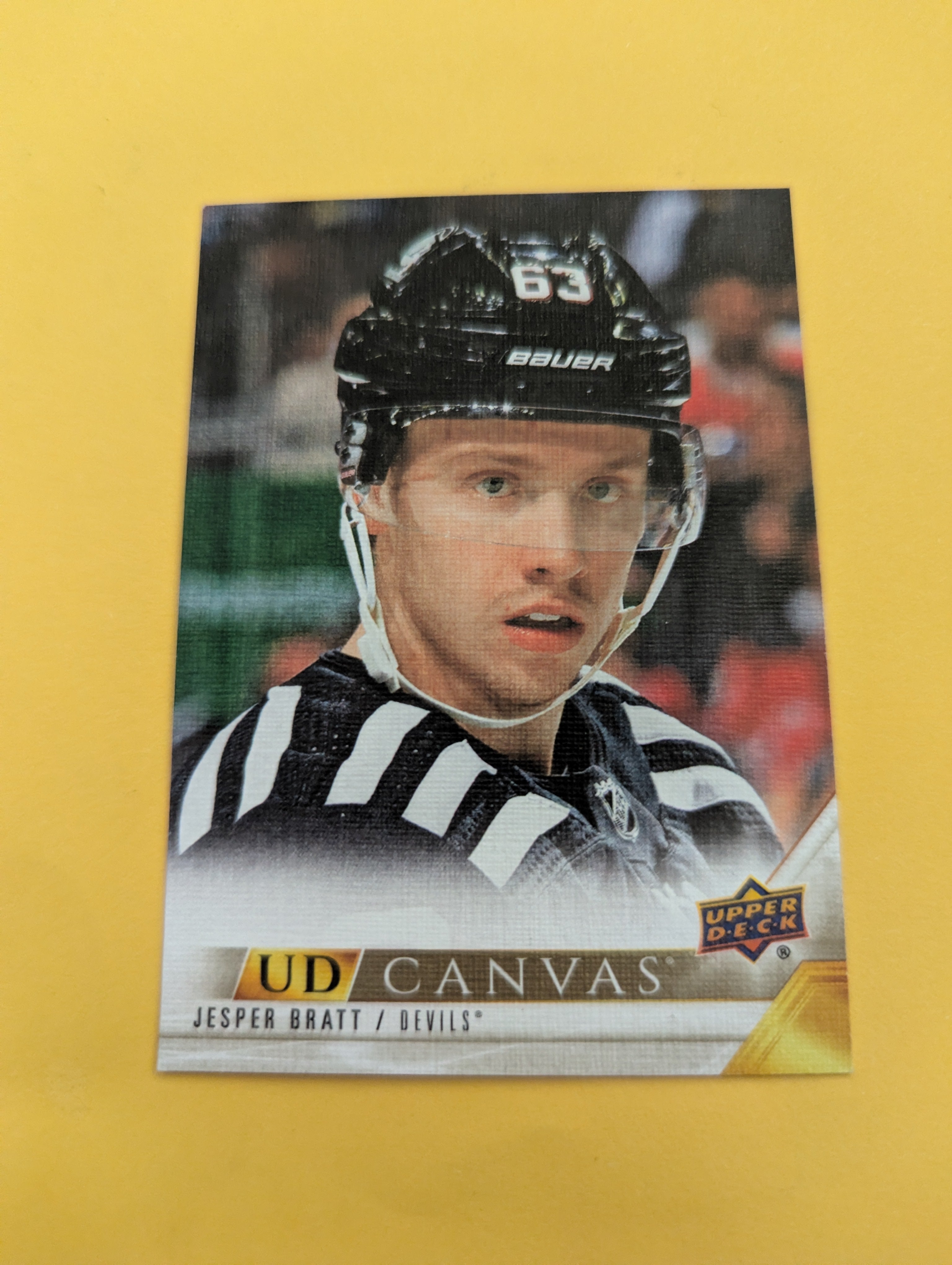 Jesper Bratt 22-23 Upper Deck UD Canvas Card