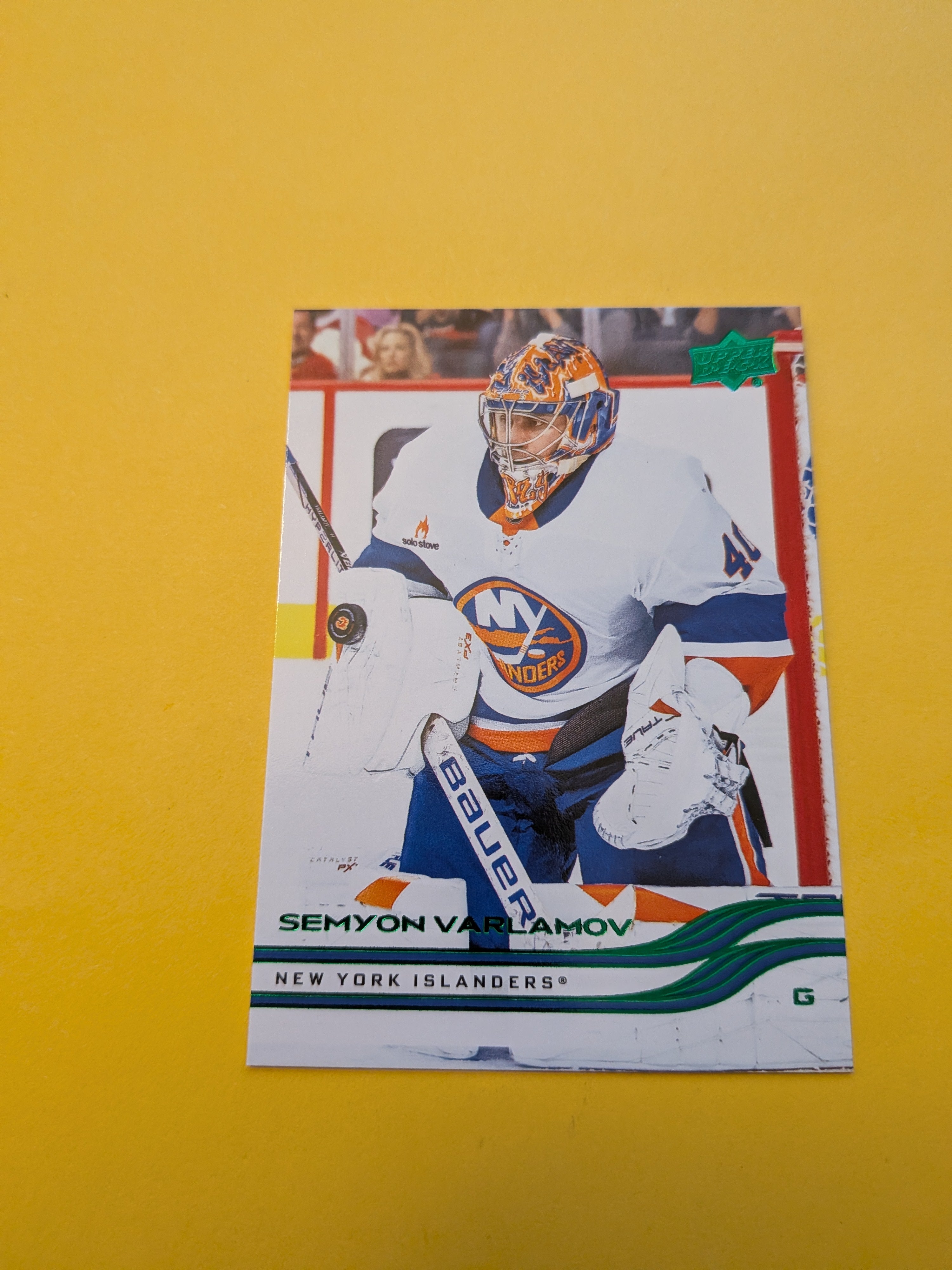 Semyon Varlamov 25-26 Upper Deck Green Holiday Card