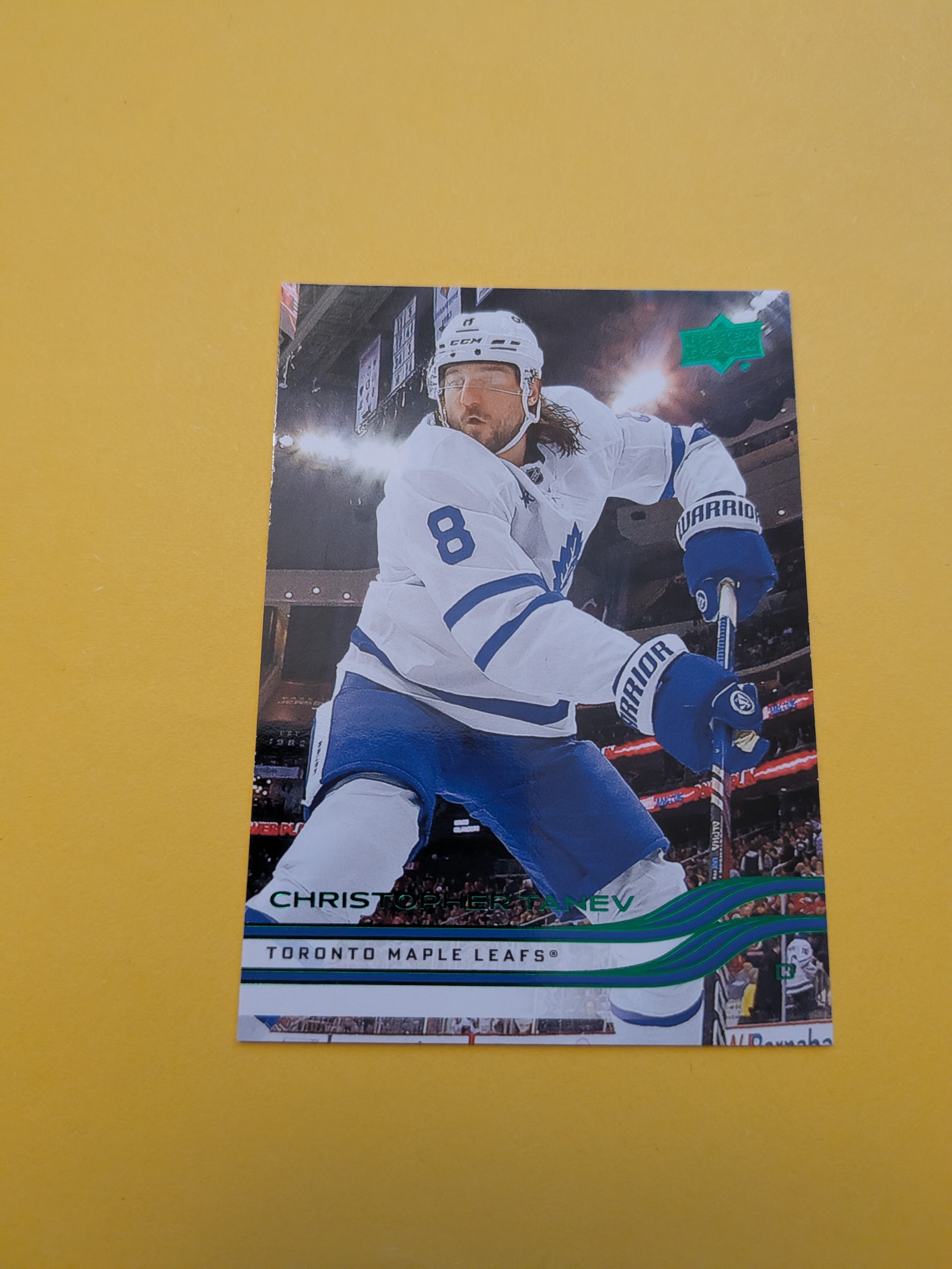 Christopher Tanev 25-26 Upper Deck Green Holiday Card