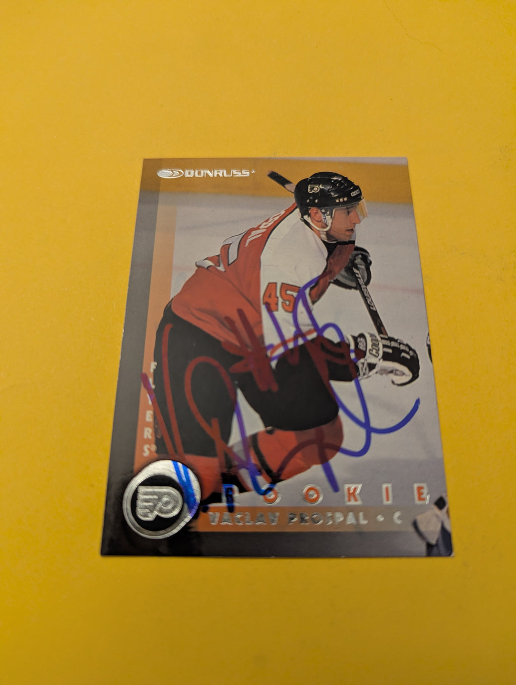 Vaclav Prospal Signed Philadelphia Flyers Card