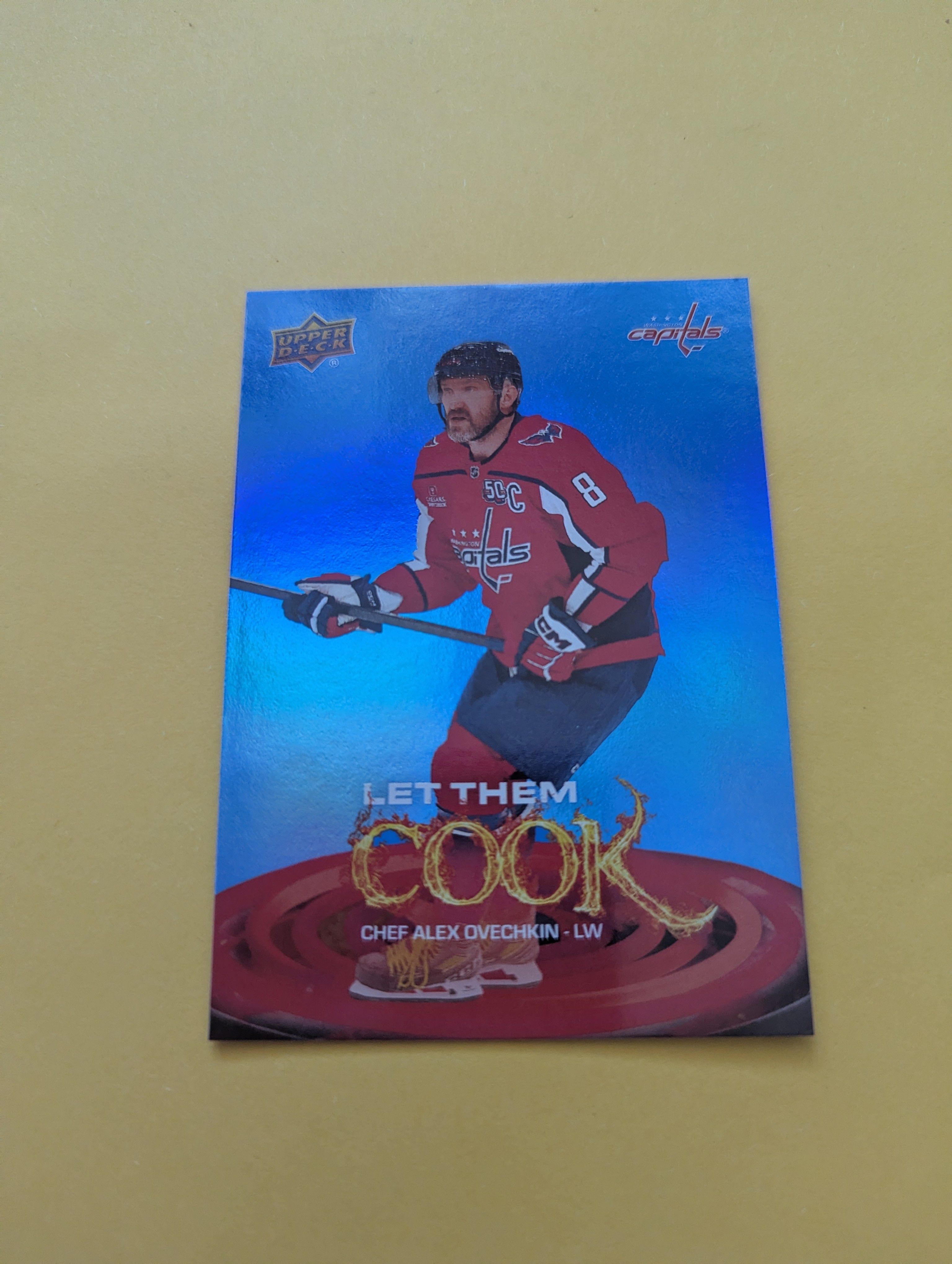Alex Ovechkin 25-26 Upper Deck Let Them Cook Card