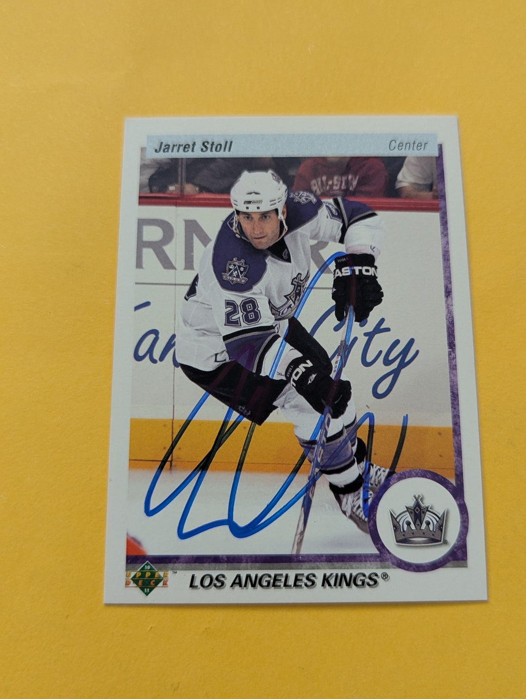 Jarret Stoll Signed Los Angeles Kings Card