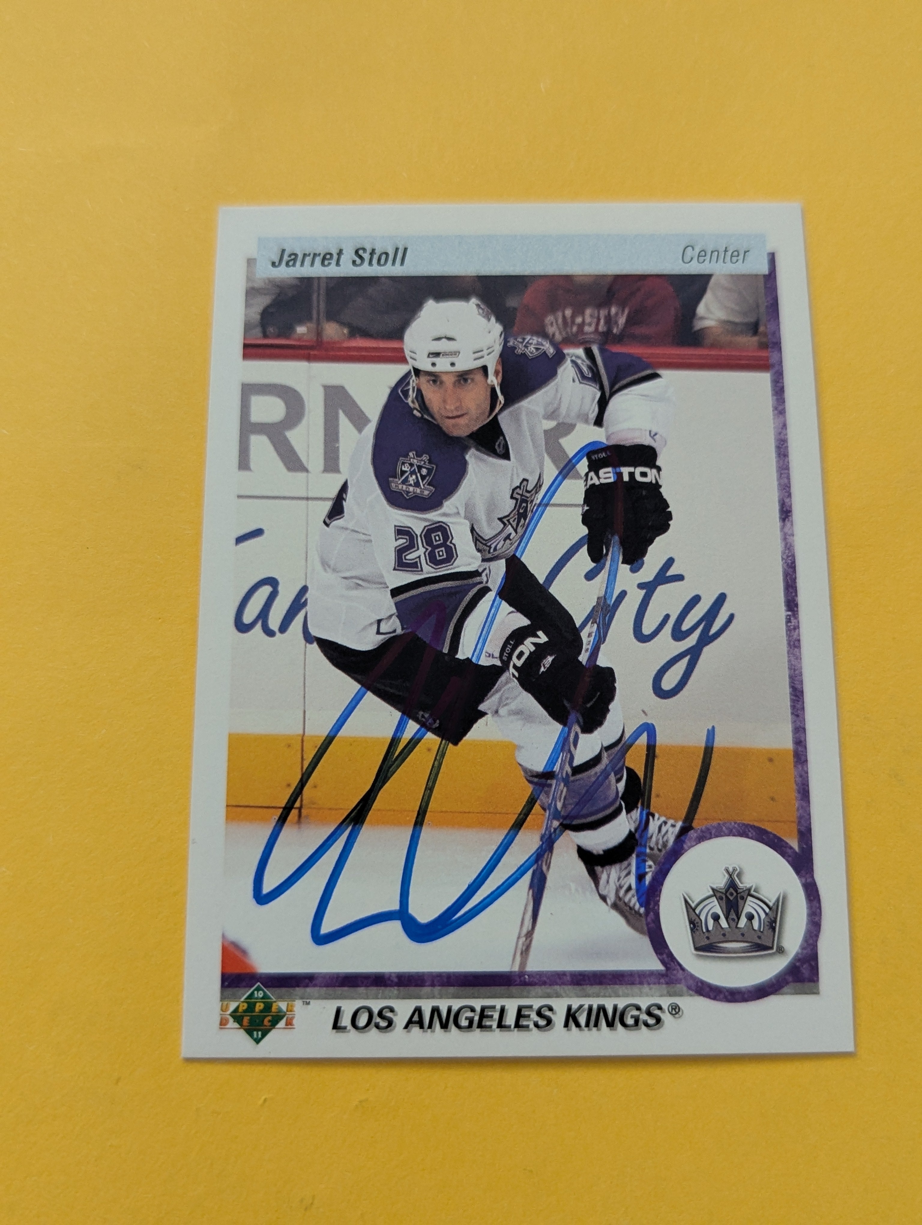 Jarret Stoll Signed Los Angeles Kings Card