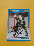 Stewart Gavin Signed Minnesota North Stars Card B
