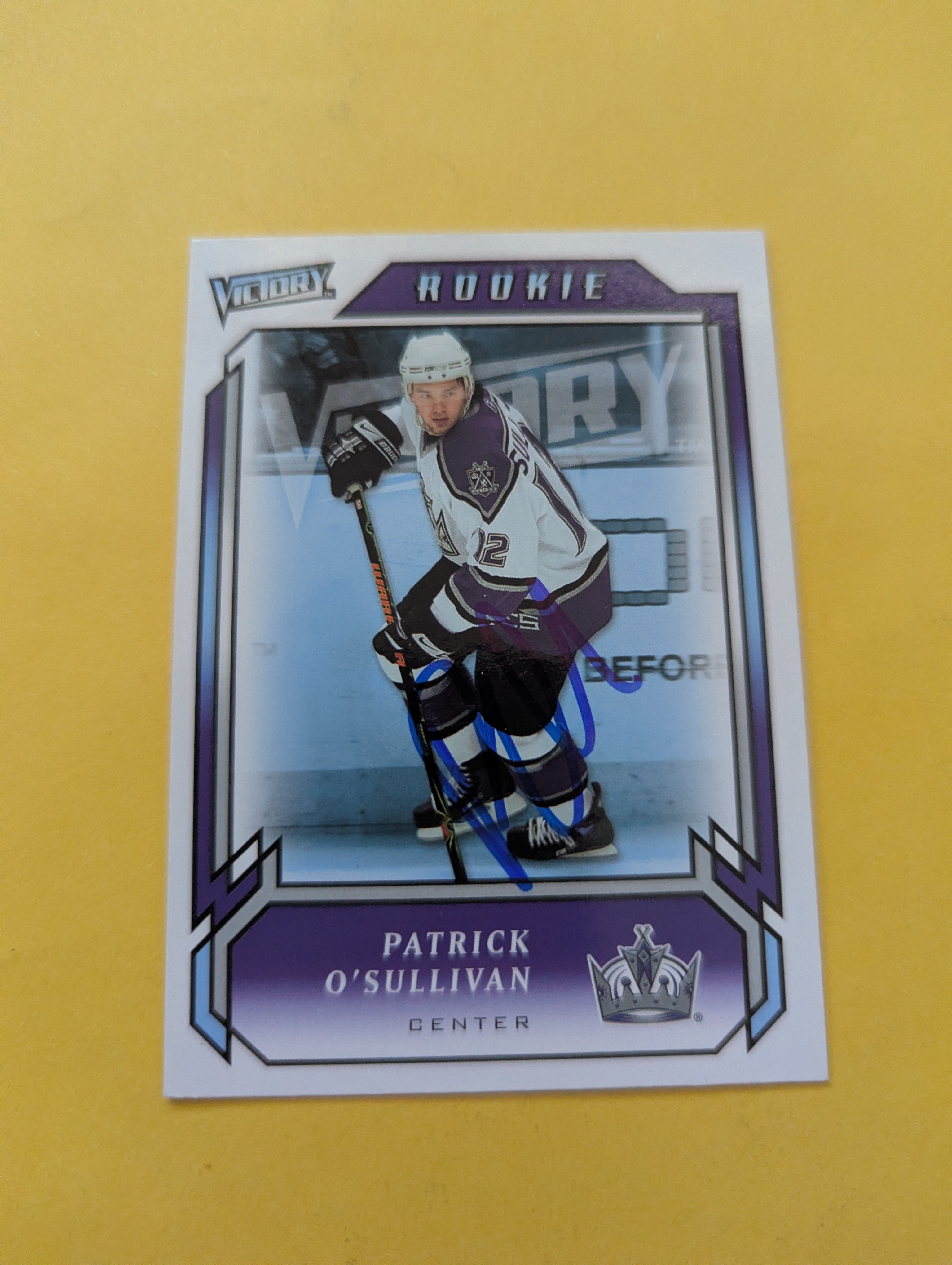 Patrick O'Sullivan Signed Los Angeles Kings Rookie Card A