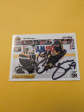 Phil Bourque Signed Pittsburgh Penguins Card C