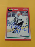 Brian Benning Signed Los Angeles Kings Card