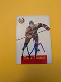 Travis Hamonic Signed New York Islanders Card B