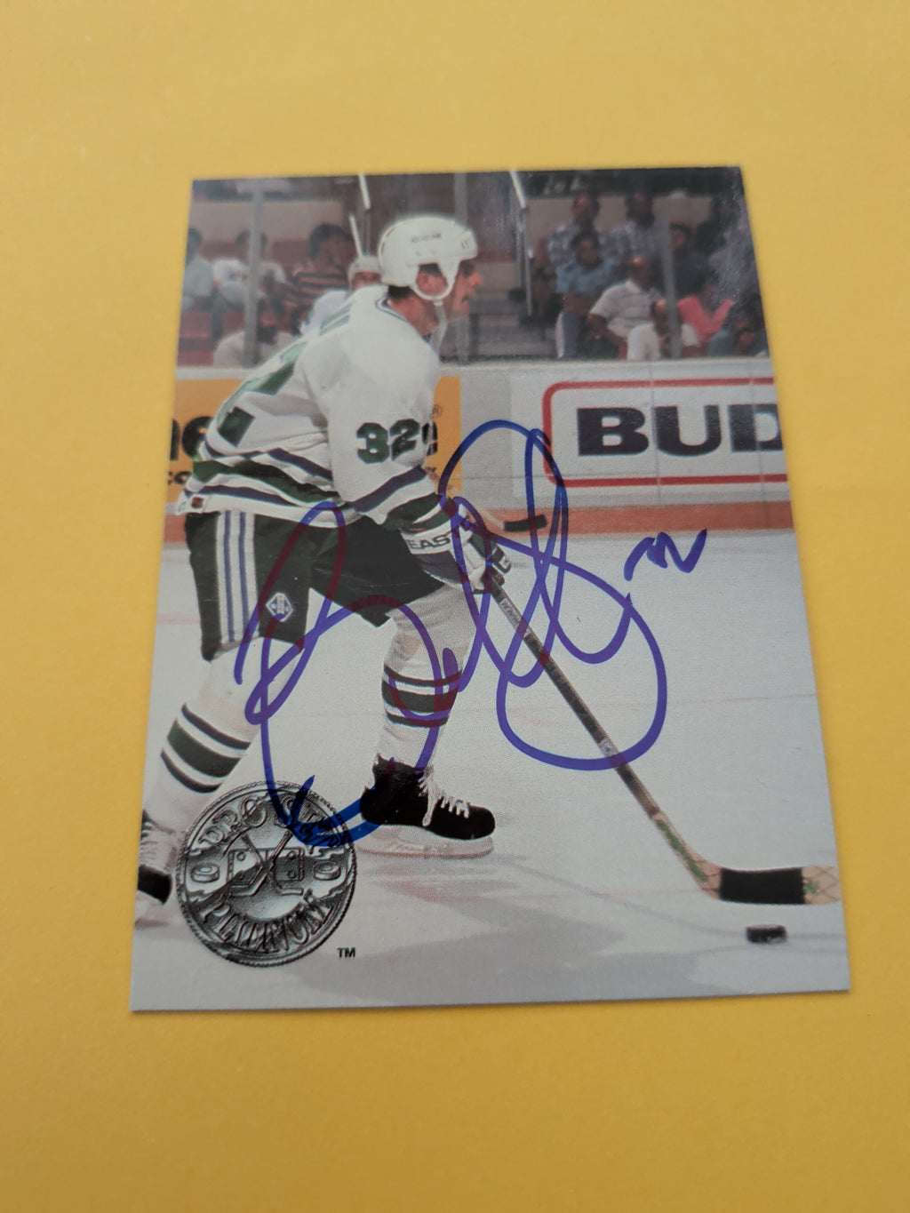 Brad Shaw Signed Hartford Whalers Card C