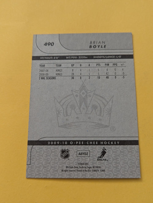 Brian Boyle Signed Los Angeles Kings Card