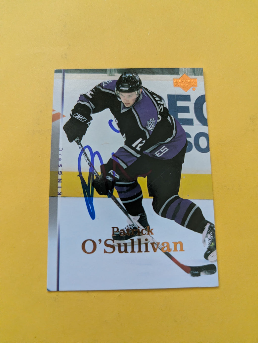 Patrick O'Sullivan Signed Los Angeles Kings Card A