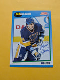 Mario Marois Signed St. Louis Blues Card D