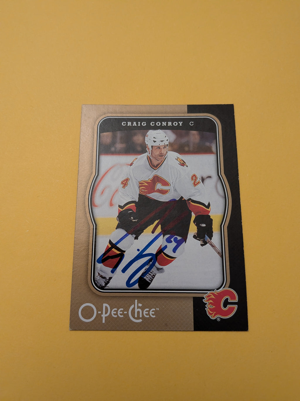 Craig Conroy Signed Calgary Flames Card G