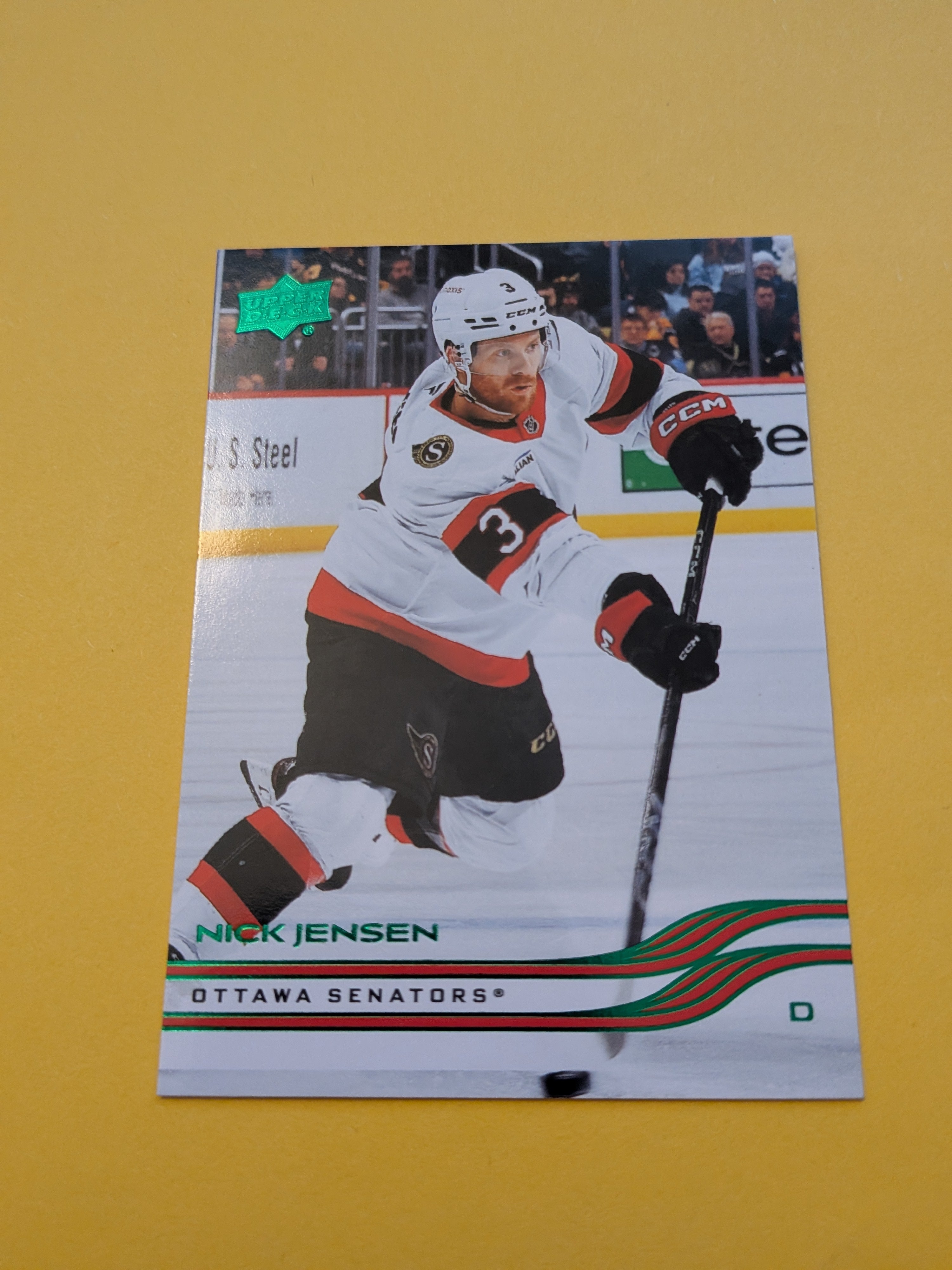 Nick Jensen 25-26 Upper Deck Green Holiday Card